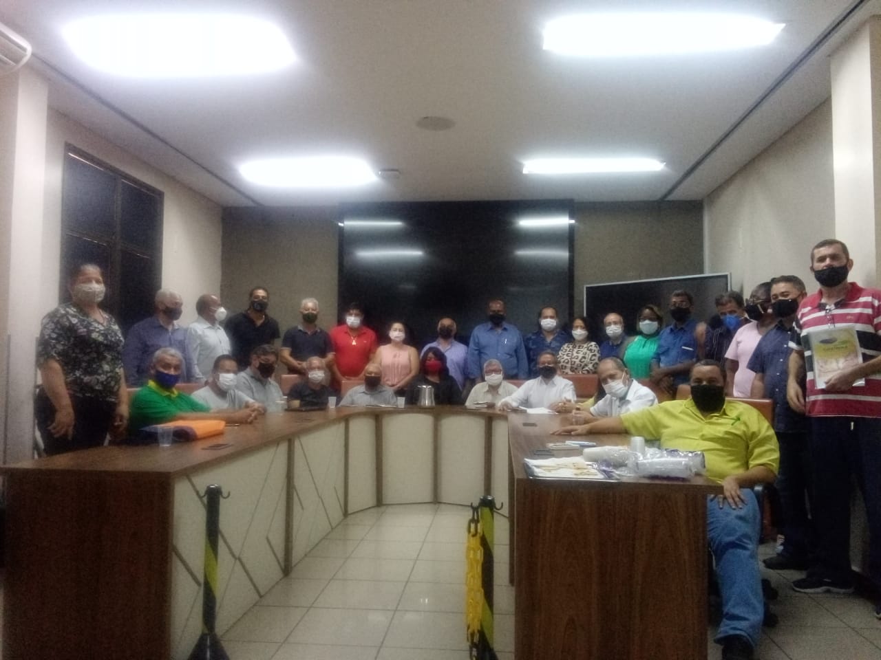 TOMA POSSE O PRESIDENTE DA FEDERAÇÃO GOIANA DAS ASSOCIAÇÕES DOS MORADORES DO ESTADO DE GOIÁS.