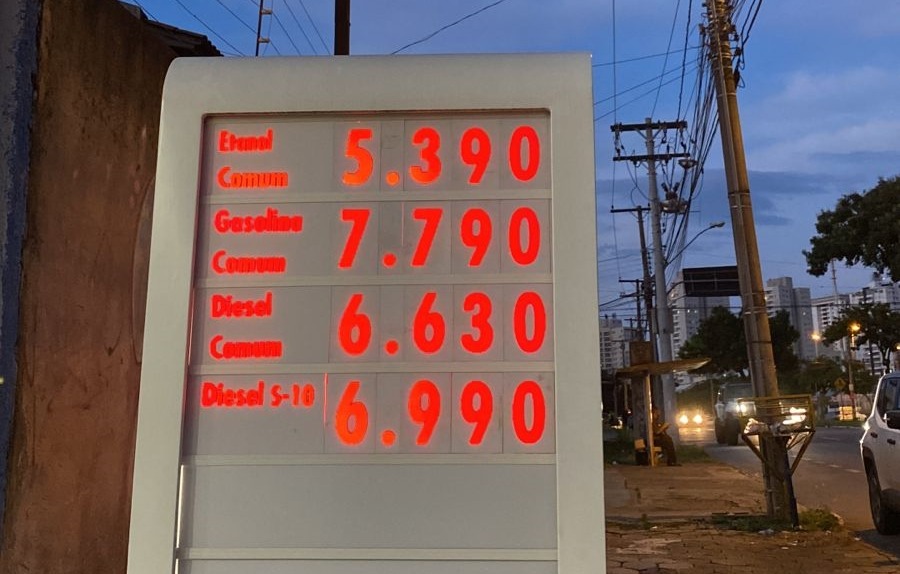 Gasolina e etanol têm novo aumento nos postos de Goiânia
