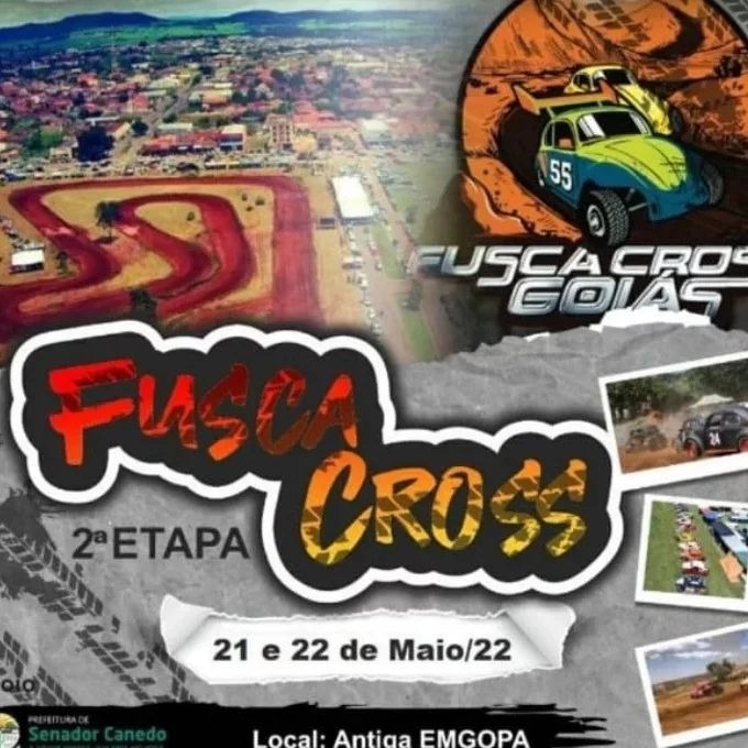 Senador Canedo recebe neste fim de semana a 2º Edição do Compeonato Goiano de Fusca Cross 2022