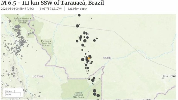 Terremoto atinge Acre e magnitude é a maior registrada no Brasil
