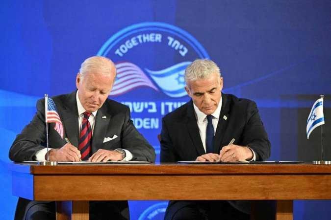 Em Israel, Joe Biden promete usar “todo o poder” contra o Irã