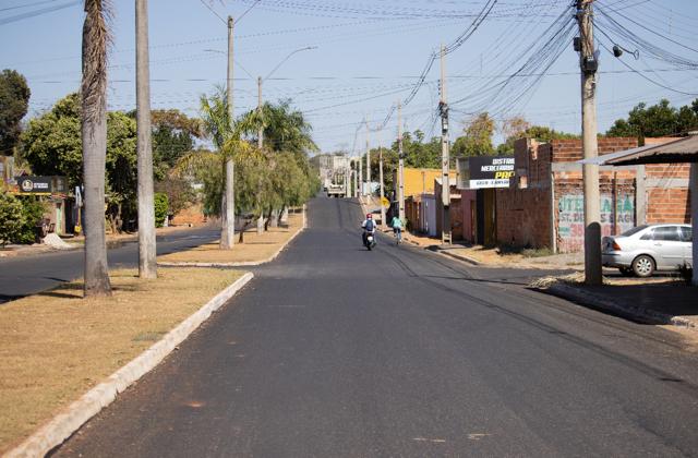 Bairro de Senador Canedo conta com mais de 120.000m² de recapeamento asfáltico