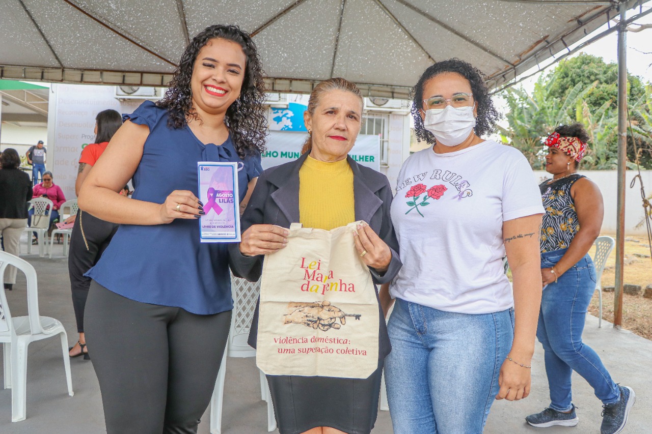 Ações do Agosto Lilás, mês de combate a violência doméstica movimentam Senador Canedo