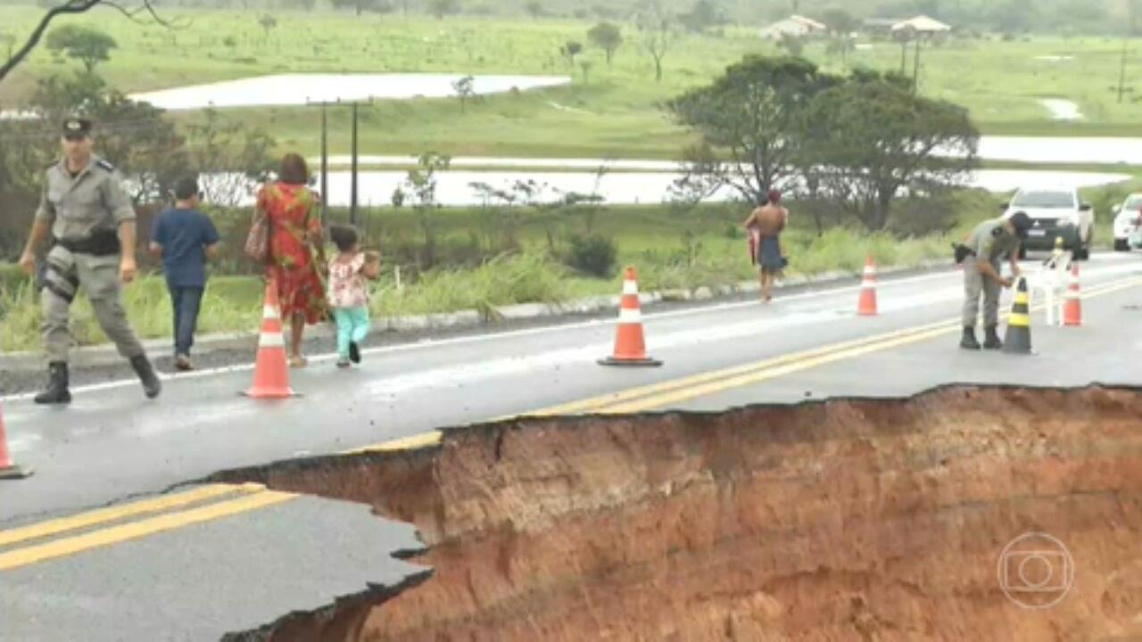 Goiás tem 14 municípios em situação de calamidade devido às fortes chuvas