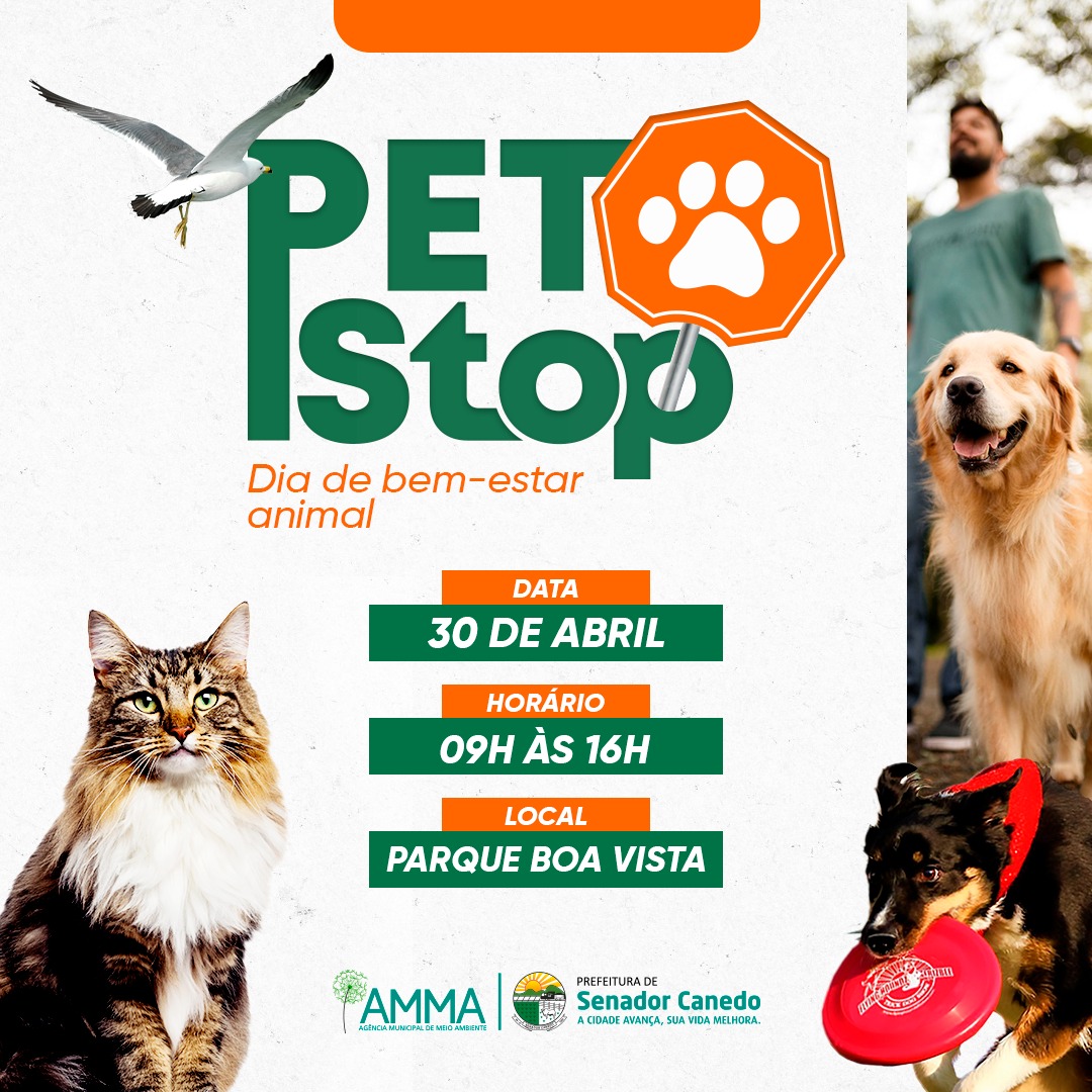Prefeitura de Senador Canedo promove projeto intitulado de “Pet Stop – Dia de Bem-Estar Animal