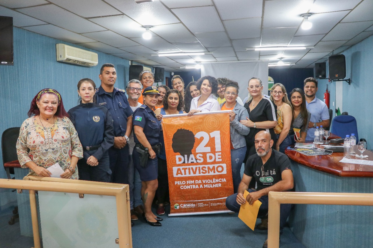 Prefeitura de Senador Canedo realiza seminário em celebração aos 21 dias de ativismo pelo fim da violência contra à mulher
