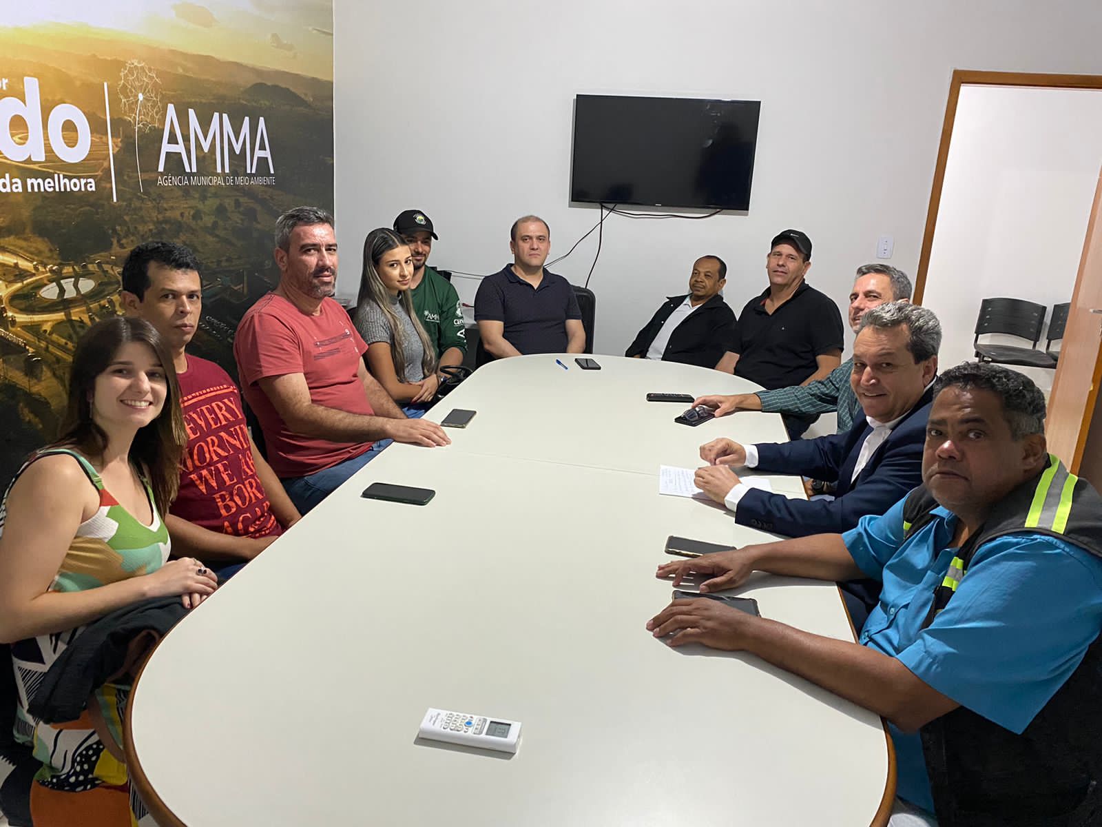 O vereador Dr. Reinaldo esteve reunido com os agentes de Fiscalização da AMMA nesta quarta-feira