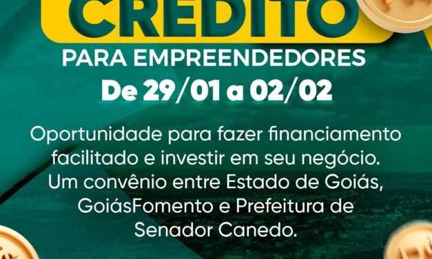 Senador Canedo realiza Semana do Crédito